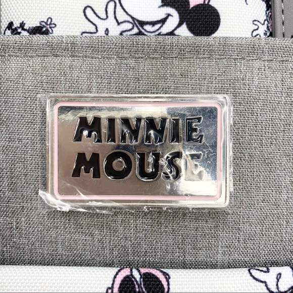 Disney Mickey Mouse 14 Pocket Multi-piece Backpack Diaper Bag Pink Gray 🌟NEW🌟 - Picture 4 of 16